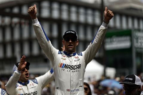 Jenson Button, Hendrick Motorsports Garage 56 NASCAR at Le Mans